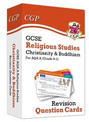 GCSE AQA A Religious Studies: Christianity & Buddhism Revision Question Cards kaina ir informacija | Knygos paaugliams ir jaunimui | pigu.lt