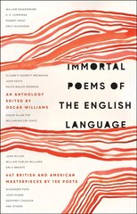 Immortal Poems of the English Language цена и информация | Поэзия | pigu.lt