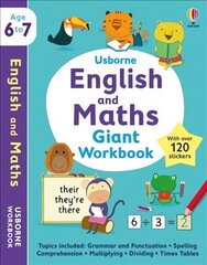 Usborne English and Maths Giant Workbook 6-7 kaina ir informacija | Knygos mažiesiems | pigu.lt