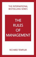Rules of Management 5th edition kaina ir informacija | Ekonomikos knygos | pigu.lt