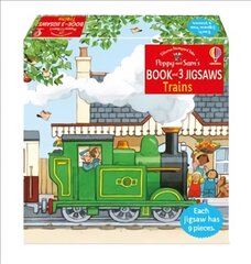 Poppy and Sam's Book and 3 Jigsaws: Trains цена и информация | Книги для самых маленьких | pigu.lt