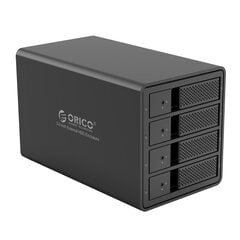 Hard Drive Enclosure Orico HDD, 3.5 Inch, 4 Bay, USB 3.0 type B kaina ir informacija | Išorinių kietųjų diskų dėklai | pigu.lt