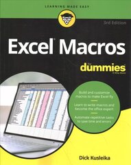 Excel Macros For Dummies, 3rd Edition 3rd Edition kaina ir informacija | Ekonomikos knygos | pigu.lt