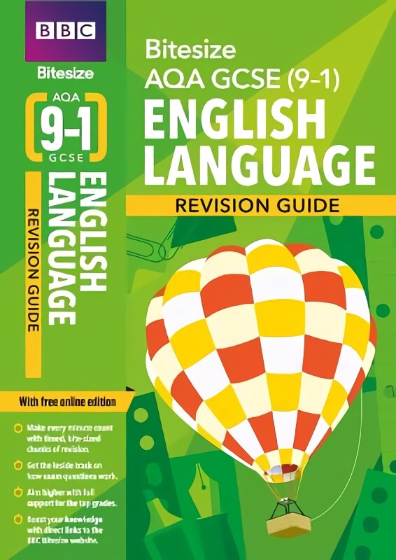 BBC Bitesize AQA Gcse (9-1) English Language Revision Guide for home learning, 2021 assessments and 2022 exams: for home learning, 2022 and 2023 assessments and exams цена и информация | Knygos paaugliams ir jaunimui | pigu.lt