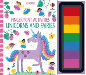 Fingerprint Activities Unicorns and Fairies цена и информация | Книги для малышей | pigu.lt