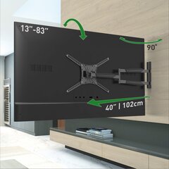 Barkan BM443XL 13-83” kaina ir informacija | Televizorių laikikliai, tvirtinimai | pigu.lt