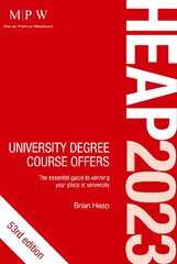 HEAP 2023: University Degree Course Offers 53rd Revised edition цена и информация | Самоучители | pigu.lt