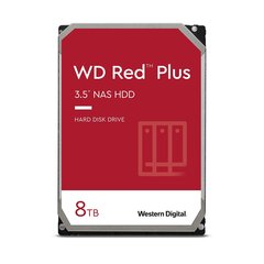 WD HDD Red Plus 3.5" 8000 GB Serial ATA III kaina ir informacija | Vidiniai kietieji diskai (HDD, SSD, Hybrid) | pigu.lt