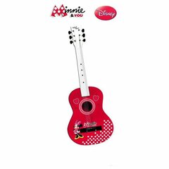 Kūdikių gitara Minnie Mouse Raudona Medžio kaina ir informacija | Lavinamieji žaislai | pigu.lt