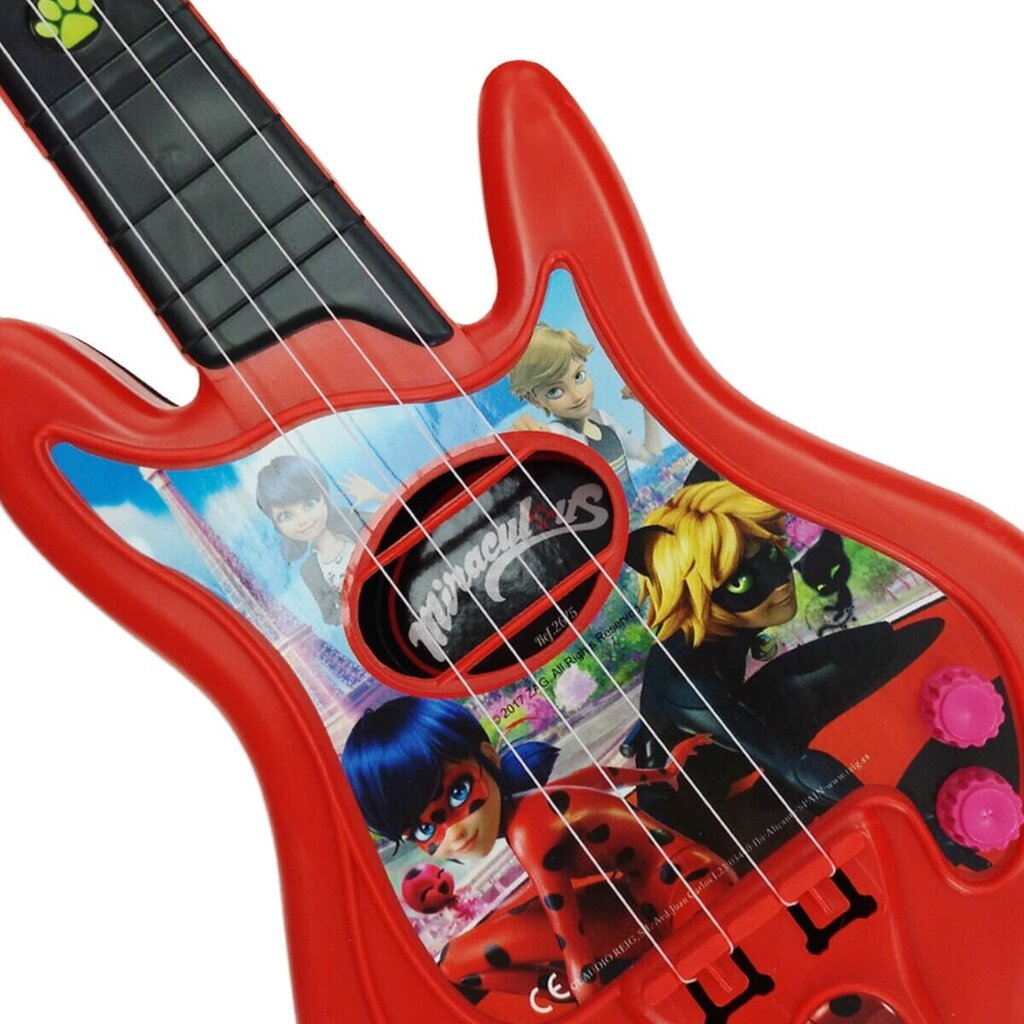 Muzikinis gitaros ir mikrafono rinkinys Lady Bug, raudona kaina ir informacija | Žaislai mergaitėms | pigu.lt