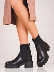 Auliniai batai moterims Shelovet POL79557, juodi kaina ir informacija | Aulinukai, ilgaauliai batai moterims | pigu.lt