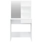 Kosmetinio staliuko komplektas, 74,5x40x141cm, balta kaina ir informacija | Kosmetiniai staliukai | pigu.lt
