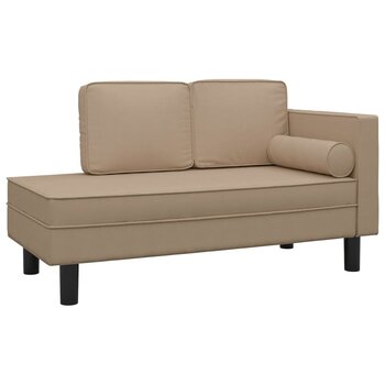 Poilsio sofa su pagalvėmis, kapučino spalva цена и информация | Диваны | pigu.lt