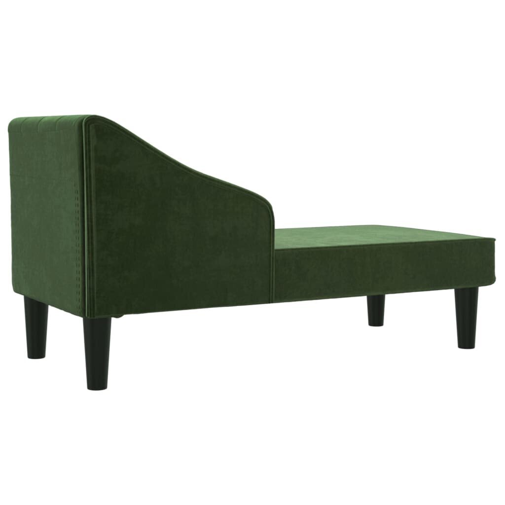 Dvivietė sofa-lova, aksomas, tamsiai žalia kaina ir informacija | Sofos | pigu.lt
