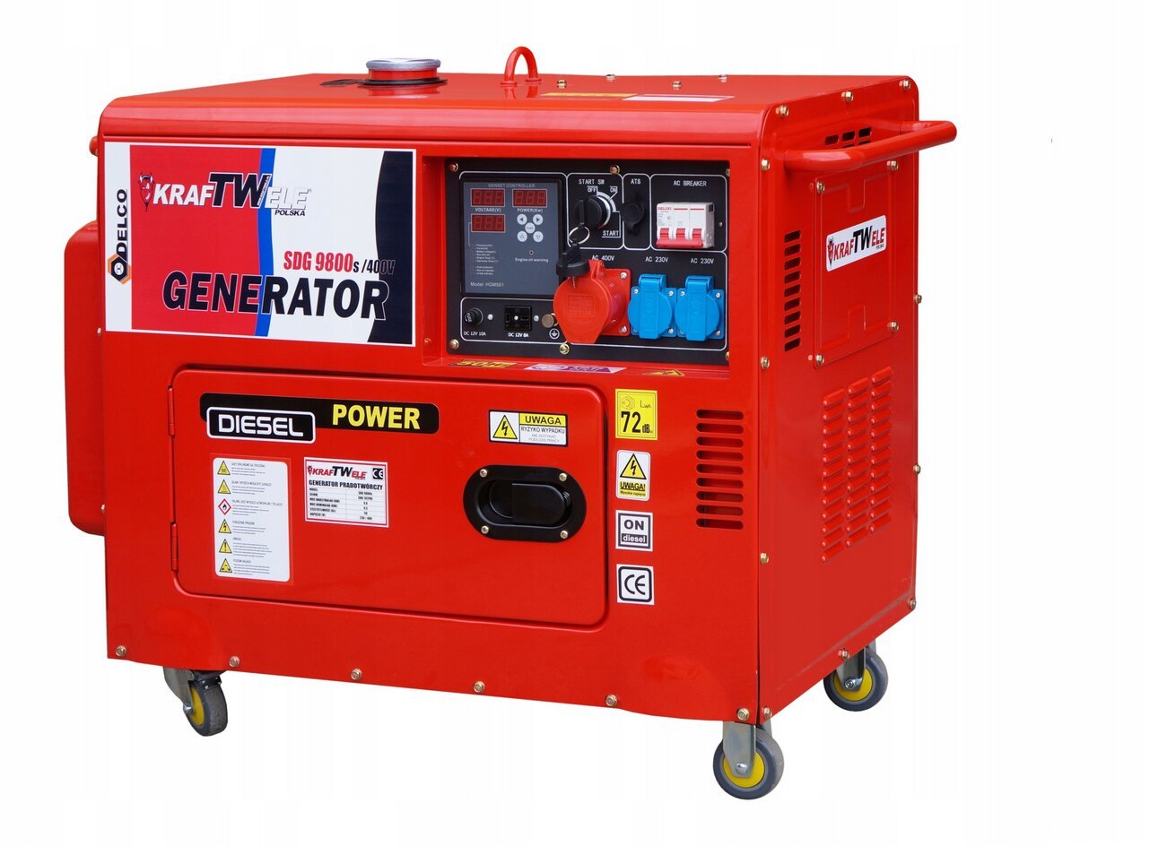 10KW trifazis dyzelinis elektros generatorius kaina ir informacija | Elektros generatoriai | pigu.lt