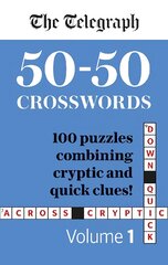 Telegraph 50-50 Crosswords Volume 1 kaina ir informacija | Knygos apie sveiką gyvenseną ir mitybą | pigu.lt