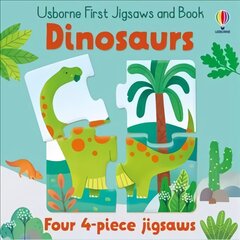 Usborne First Jigsaws And Book: Dinosaurs kaina ir informacija | Knygos paaugliams ir jaunimui | pigu.lt