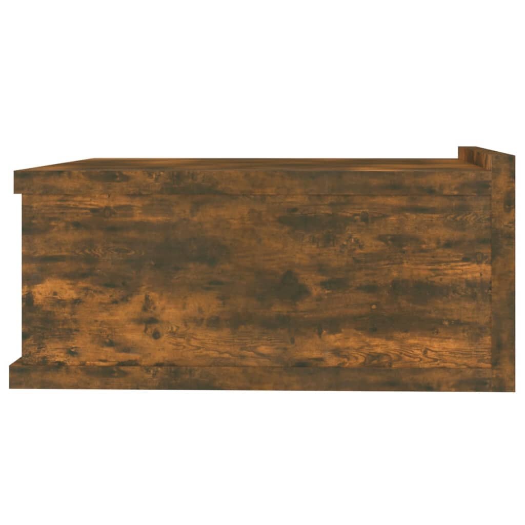 vidaXL Pakabinamas naktinis staliukas, ąžuolo, 40x30x15cm, mediena kaina ir informacija | Spintelės prie lovos | pigu.lt