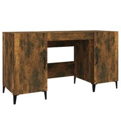 Rašomasis stalas, dūminio ąžuolo, 140x50x75cm, apdirbta mediena kaina ir informacija | Kompiuteriniai, rašomieji stalai | pigu.lt