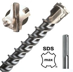 Сверло SDS MAX 28 x 250/370 мм цена и информация | Механические инструменты | pigu.lt