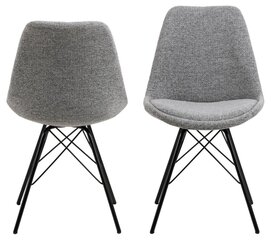Обеденные стулья, Eris, 2 шт., серые цена и информация | Стулья для кухни и столовой | pigu.lt