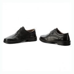 Классические широкие черные мужские туфли большого размера Josef Seibel цена и информация | Мужские ботинки | pigu.lt