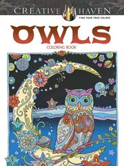 Creative Haven Owls Coloring Book цена и информация | Книги о питании и здоровом образе жизни | pigu.lt