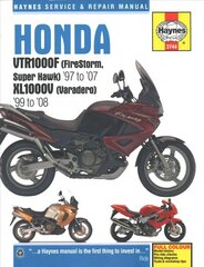 Honda VTR1000F (Firestorm, Superhawk) (97 - 08) & Xl1000V (Varadero) (99 - 08): 1997 to 2008 kaina ir informacija | Kelionių vadovai, aprašymai | pigu.lt