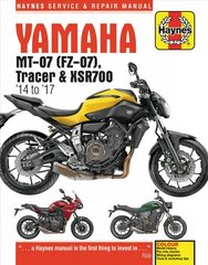 Yamaha MT-07 (Fz-07), Tracer & XSR700 Service and Repair Manual: (2014 - 2017) kaina ir informacija | Kelionių vadovai, aprašymai | pigu.lt