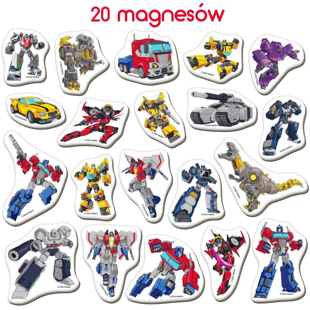 Magnetinių lipdukų rinkinys Transformers, 20 vnt. kaina ir informacija | Lavinamieji žaislai | pigu.lt