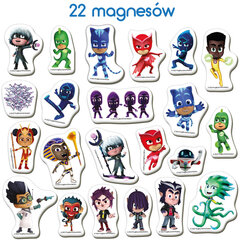 Magnetinių lipdukų rinkinys PJ Masks, 22 vnt. цена и информация | Развивающие игрушки | pigu.lt