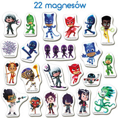 Magnetinių lipdukų rinkinys PJ Masks, 22 vnt. kaina ir informacija | Lavinamieji žaislai | pigu.lt