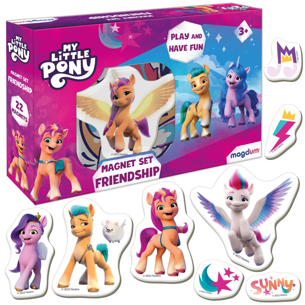 Magnetinių lipdukų rinkinys My Little Pony Friends, 22 vnt. kaina ir informacija | Lavinamieji žaislai | pigu.lt