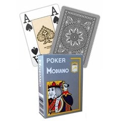 Žaidimo kortos Poker Modiano, pilkos kaina ir informacija | Azartiniai žaidimai, pokeris | pigu.lt