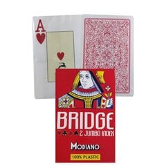 Žaidimo kortos Modiano Bride 2 Jumbo Index, raudonos kaina ir informacija | Azartiniai žaidimai, pokeris | pigu.lt