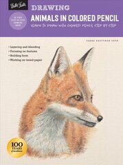 Drawing: Animals in Colored Pencil: Learn to draw with colored pencil step by step Revised Edition цена и информация | Книги об искусстве | pigu.lt