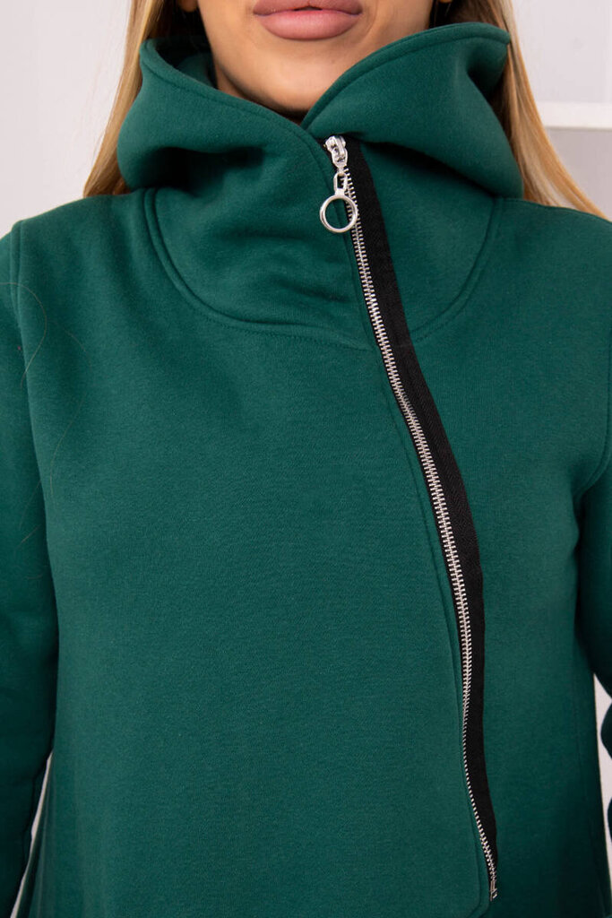 Bluzonas moterims 22131, žalias цена и информация | Džemperiai moterims | pigu.lt
