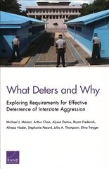 What Deters and Why: Exploring Requirements for Effective Deterrence of Interstate Aggression цена и информация | Исторические книги | pigu.lt