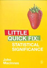 Statistical Significance: Little Quick Fix kaina ir informacija | Enciklopedijos ir žinynai | pigu.lt
