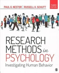 Research Methods in Psychology: Investigating Human Behavior 3rd Revised edition kaina ir informacija | Socialinių mokslų knygos | pigu.lt