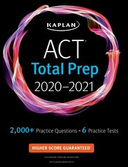 ACT Total Prep 2020-2021: 6 Practice Tests plus Proven Strategies plus Online plus Video цена и информация | Книги по социальным наукам | pigu.lt