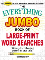 Everything Jumbo Book of Large-Print Word Searches: 160 Easy-To-Challenging Puzzles in Large Print kaina ir informacija | Knygos apie sveiką gyvenseną ir mitybą | pigu.lt