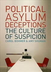 Political Asylum Deceptions: The Culture of Suspicion 1st ed. 2018 цена и информация | Книги по социальным наукам | pigu.lt