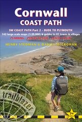 Cornwall Coast Path: British Walking Guide: SW Coast Path Part 2 - Bude to Plymouth Includes 142 Large-Scale Walking Maps (1:20,000) & Guides to 81 Towns and Villages - Planning, Places to Stay, Places to Eat 7th edition цена и информация | Путеводители, путешествия | pigu.lt