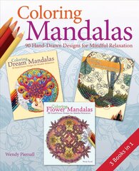 Coloring Mandalas 3-in-1 Pack kaina ir informacija | Knygos apie sveiką gyvenseną ir mitybą | pigu.lt
