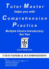 Tutor Master Helps You with Comprehension Practice - Multiple Choice Introductory Set Two kaina ir informacija | Knygos paaugliams ir jaunimui | pigu.lt