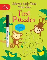 Early Years Wipe-Clean First Puzzles цена и информация | Книги для самых маленьких | pigu.lt