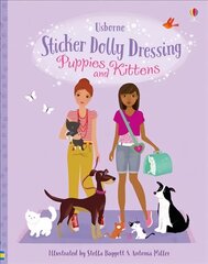 Sticker Dolly Dressing Puppies & Kittens цена и информация | Книги для малышей | pigu.lt