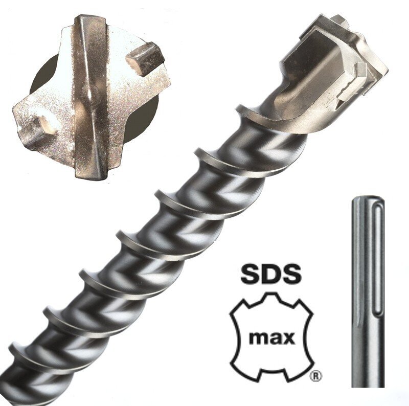 Grąžtas SDS Max, 30 x 450/570 mm kaina ir informacija | Mechaniniai įrankiai | pigu.lt