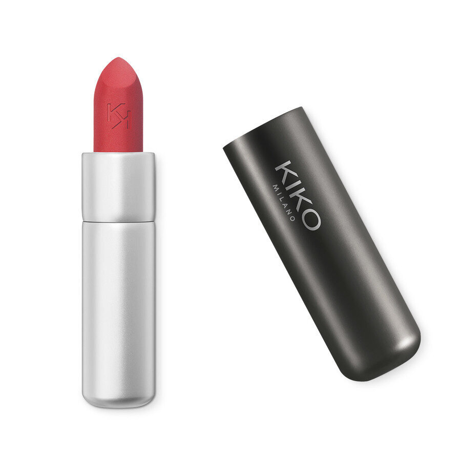 Matiniai lūpų dažai Kiko Milano Powder Power Lipstick, 07 Light Crimson цена и информация | Lūpų dažai, blizgiai, balzamai, vazelinai | pigu.lt